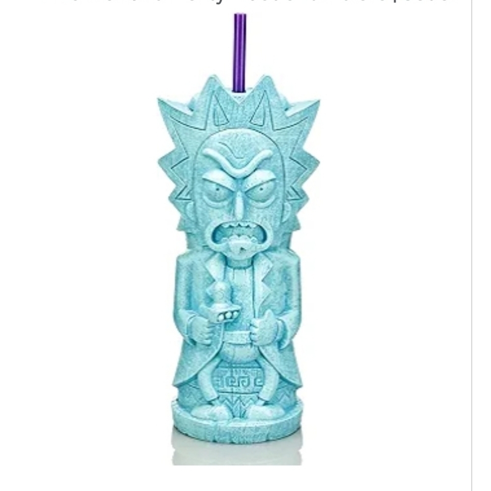 Geeki Tikis Rick and Morty Plastic Tumbler Blue
